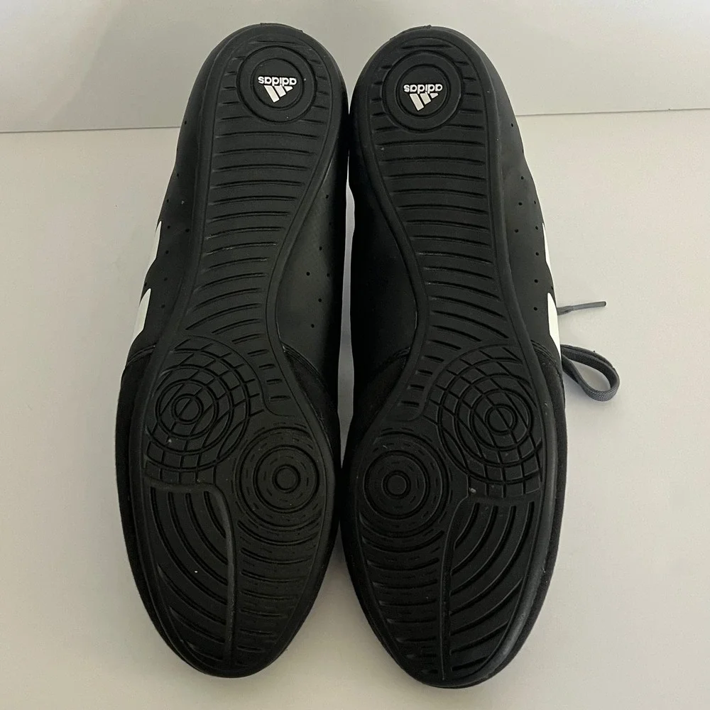 Adidas Mat Hog 2.0 Wrestling Shoes Men's 11.5 Black Gray White Athletic FZ5391